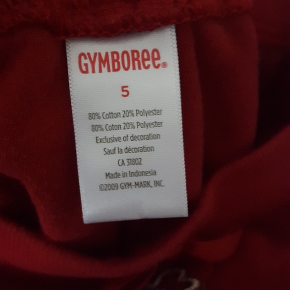 Gymboree Red Velour Pants Size 5 - Picture 4 of 5